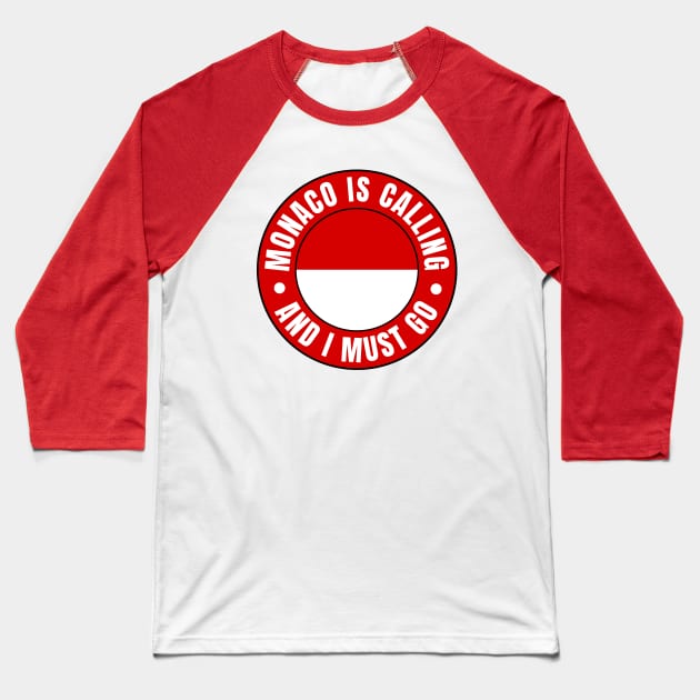 Monaco Baseball T-Shirt by footballomatic